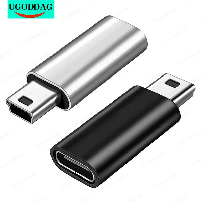 USB C ไปยังอะแดปเตอร์ Mini USB ประเภท C หญิงไปยัง Mini USB 2.0แปลง Connector สนับสนุนข้อมูล Sync ใช้งานร่วมกับ GoPro Hero