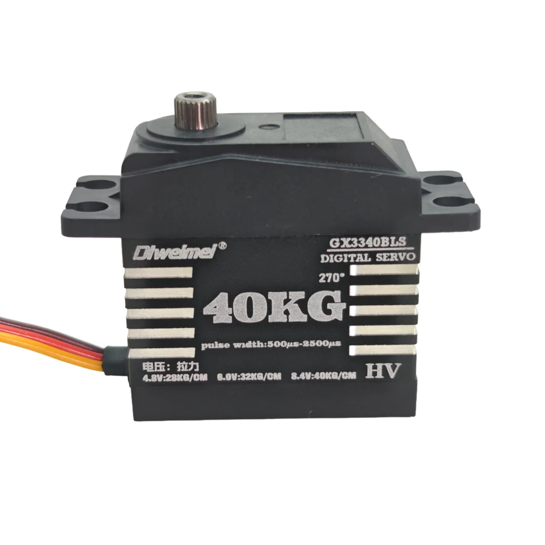 Atuador elétrico servo motor de copo oco de 40 kg e 270 graus adequado para carros de esteira rolante RC 1/8 e 1/10 e braços robóticos-DLweimei