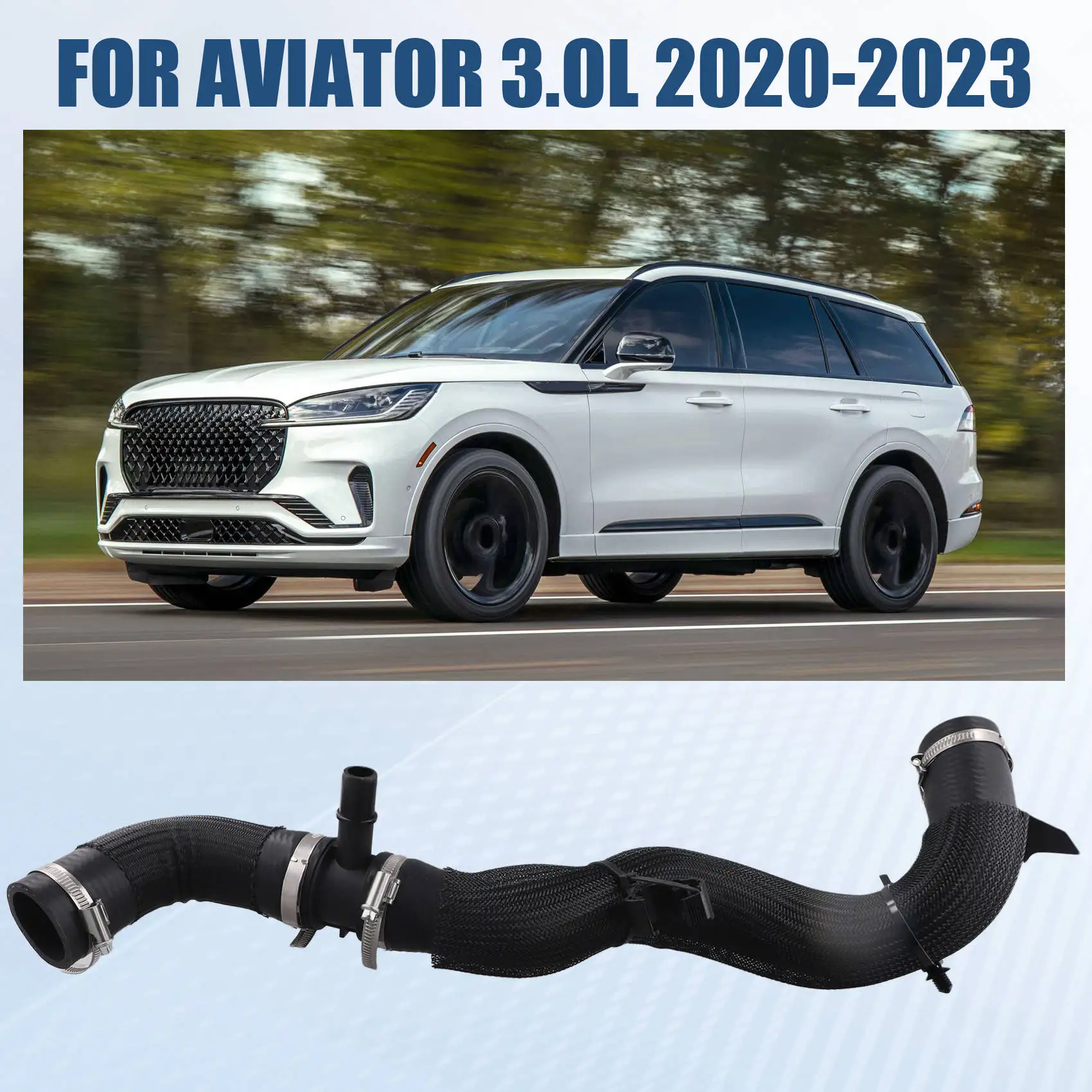 Wąż chłodnicy samochodowej L1M38B274BA do Lincoln Aviator 3.0L 2020-2023 Wąż zbiornika płynu chłodzącego