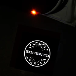 2Pcs Car LED Lights Laser Projection Courtesy Lamp Accessories For KIA Sorento UM (3th Gen) Prime 2022 2021 2020 2019 2018-2015