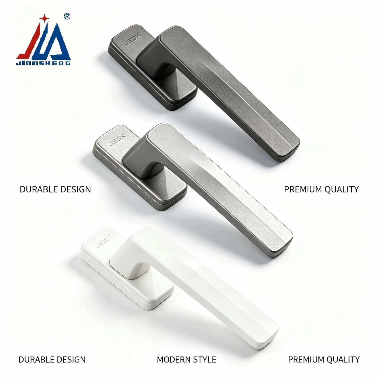 Aluminum Casement Window Handle, Square Spindle, Fluorocarbon Coated Replacement for Thermal Break Windows