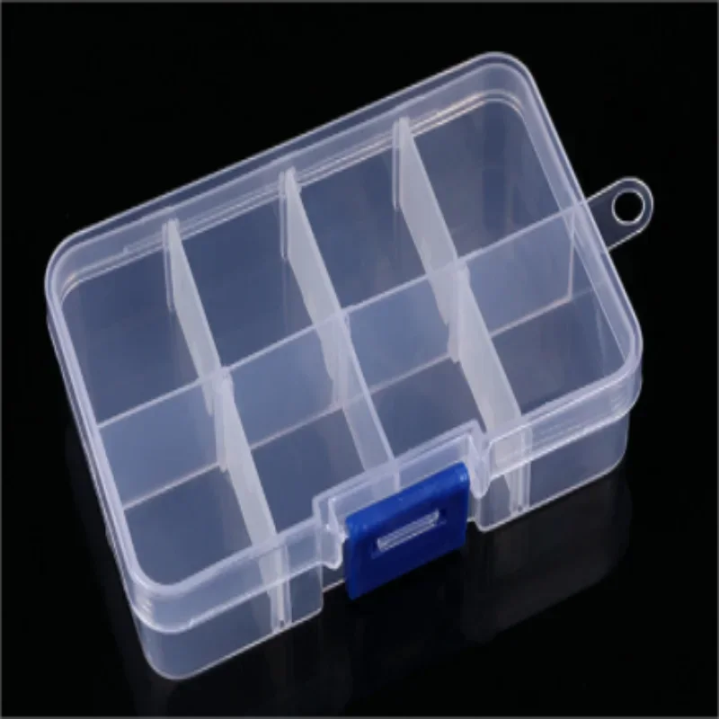 Adjustable or Fixed 2-36 Grids PP Plastic Transparent Rectangular Storage Box Jewelry Earring Bead Screw Holder Case Organizers