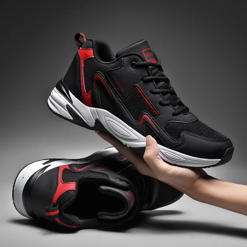 

Men's All-Season Breathable Mesh Casual Sneakers Outdoor Lightweight Non‑Slip Wear‑Resistant Running Shoes Plus Size Footwear