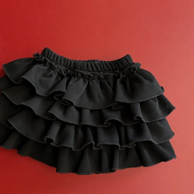 Girls Skirt 2026 Autumn and Winter New Children's Clothing Korean Style Girl Baby Fashion Temperament Cake Half Skirt