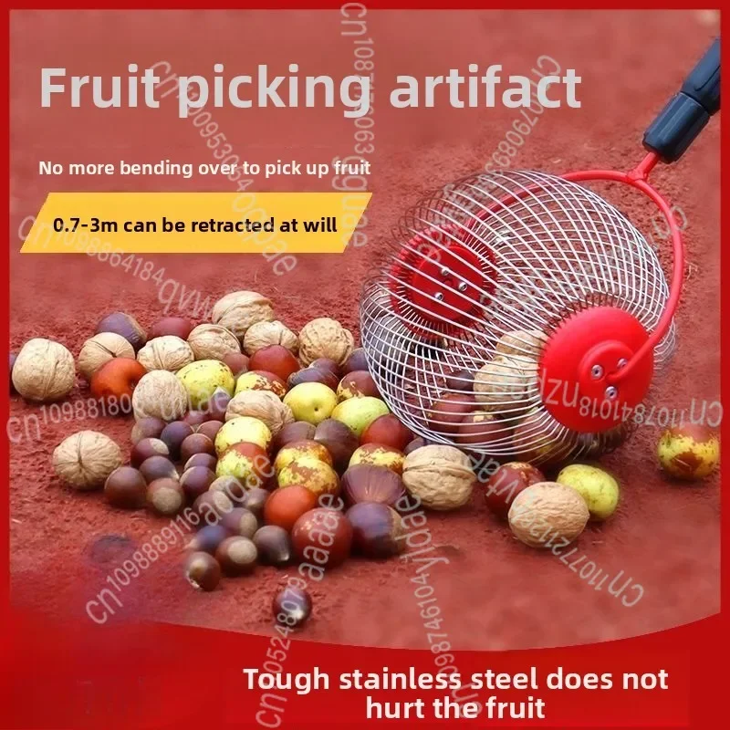 Fruit Collector Fruit Picker Quick Fruit Picker Chestnut Picker Tool Pickup Pecans Chestnut Nuts