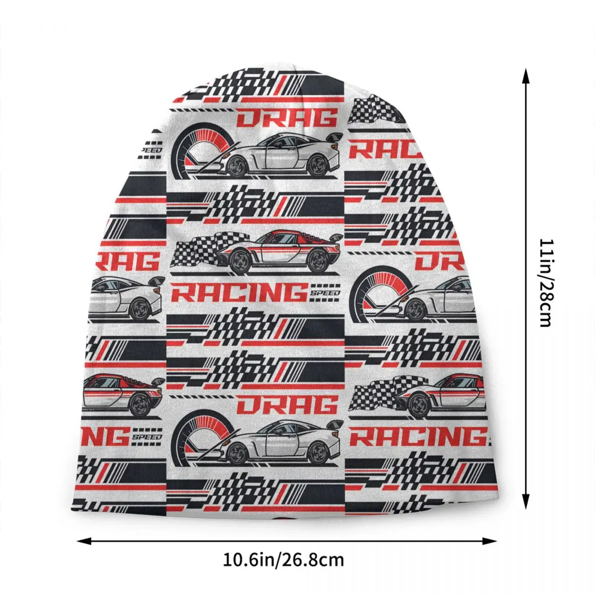 Custom Racing Speed Race Motion Logo Bonnet Hats Knit Hat For Women Men Winter Warm Motor Skullies Beanies Caps