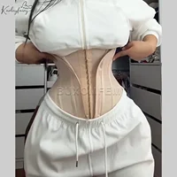Faja moldeadora de cuerpo con Control de barriga, faja colombiana ajustada XXS con cremallera frontal, entrenador de cintura envolvente para dar forma al cuerpo