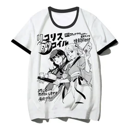 Lycoris Recoil T Shirt Clothing Male Aesthetic Vintage Funny Anime T Shirt Streetwear White T Shirt