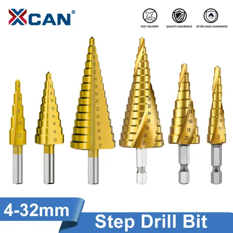 Titanium Coated Pagoda Step Drill 4-32mm xcan