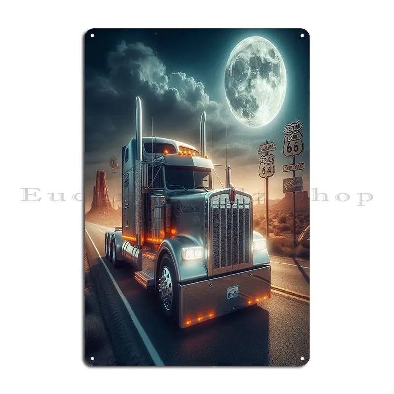 Kenworth Metal Sign Plaques Kitchen Custom Garage Wall Decor Tin Sign Poster