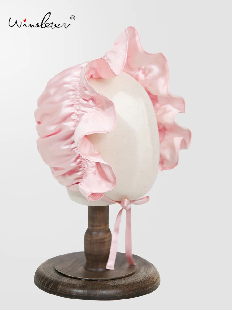 

Шелковая детская шапочка для сна Winsleter-19MM, 100% натуральный шелк, элегантная, для ухода за волосами, мягкая, дышащая, весна 2026, A61447CC