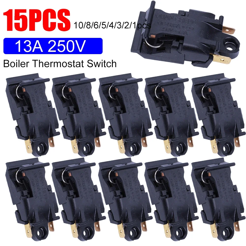 1-15PCS 13A Boiler Thermostat Switch Electric Kettle Pressure Jump Switch 250V Electric Kettle Power Boiler Thermostat Switch