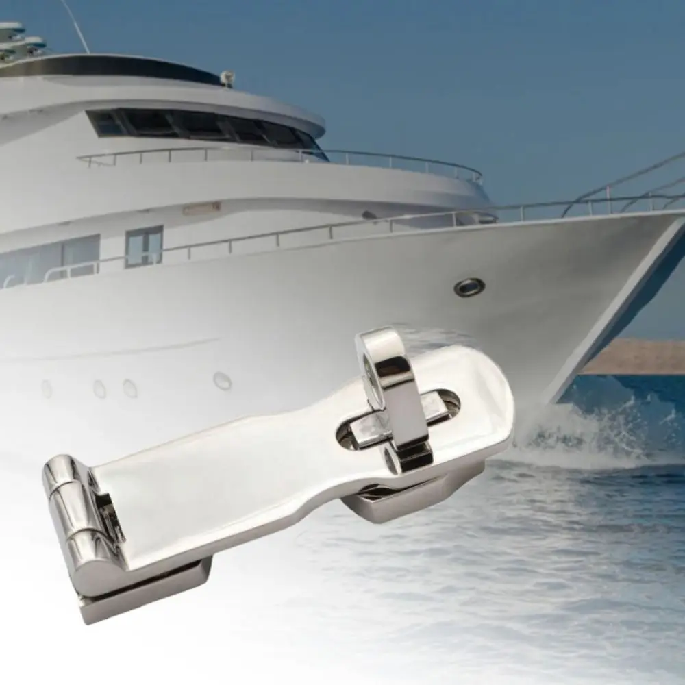 

Сверхмощная застежка для люков лодок, устойчивая к морской воде, запираемый крючок из нержавеющей стали 316, зеркальный полированный, устойчивый к коррозии