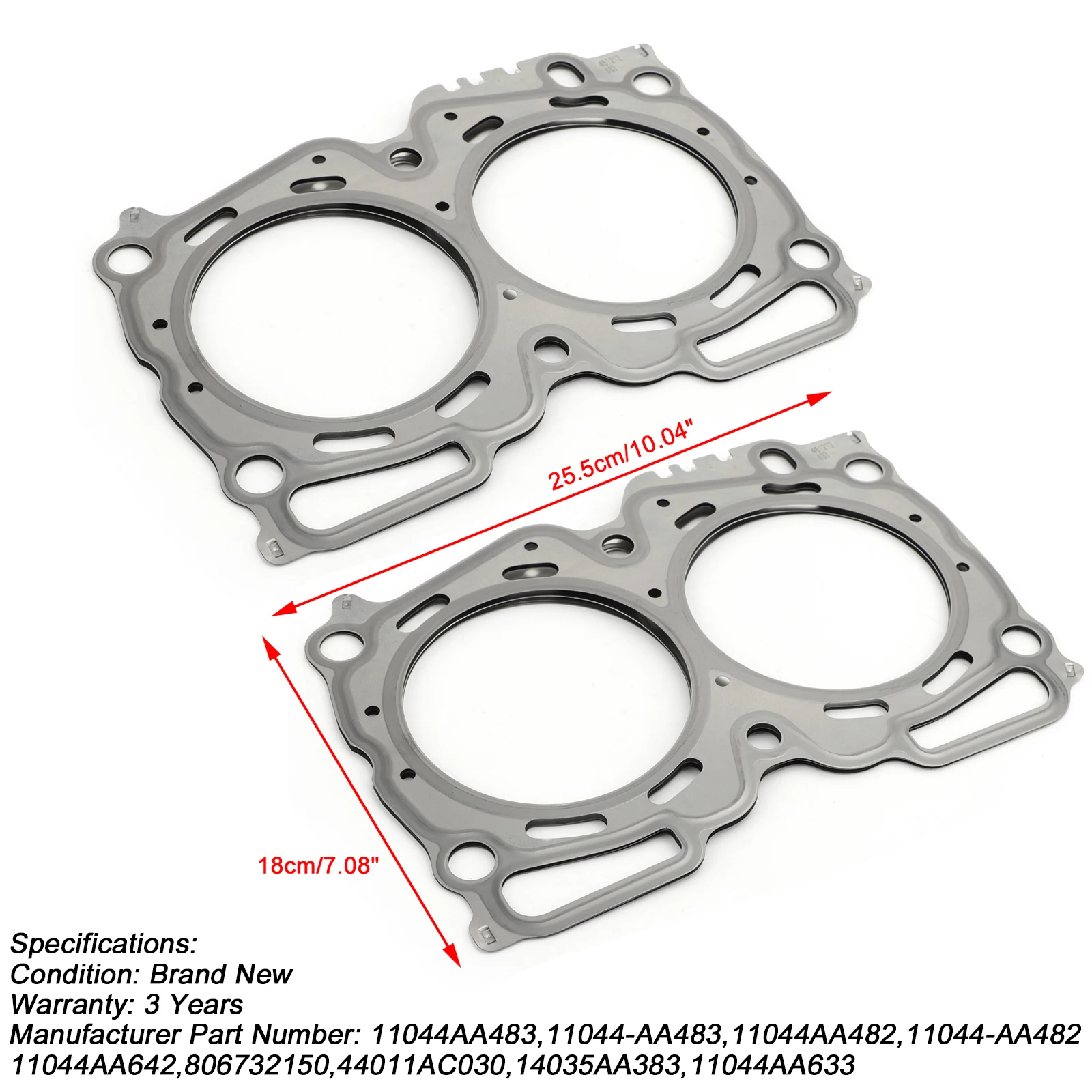 Artudatech MLS Head Gasket Set for Subaru Forester Impreza WRX EJ25 2.5 11044AA642 Car Accessories