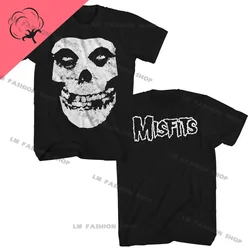 MISFITS T Shirt Y2K Womens Harajuku Gothic Hip Hop Graphic Printing Cotton Round Neck Oversized Tees Short Sleeve Tops