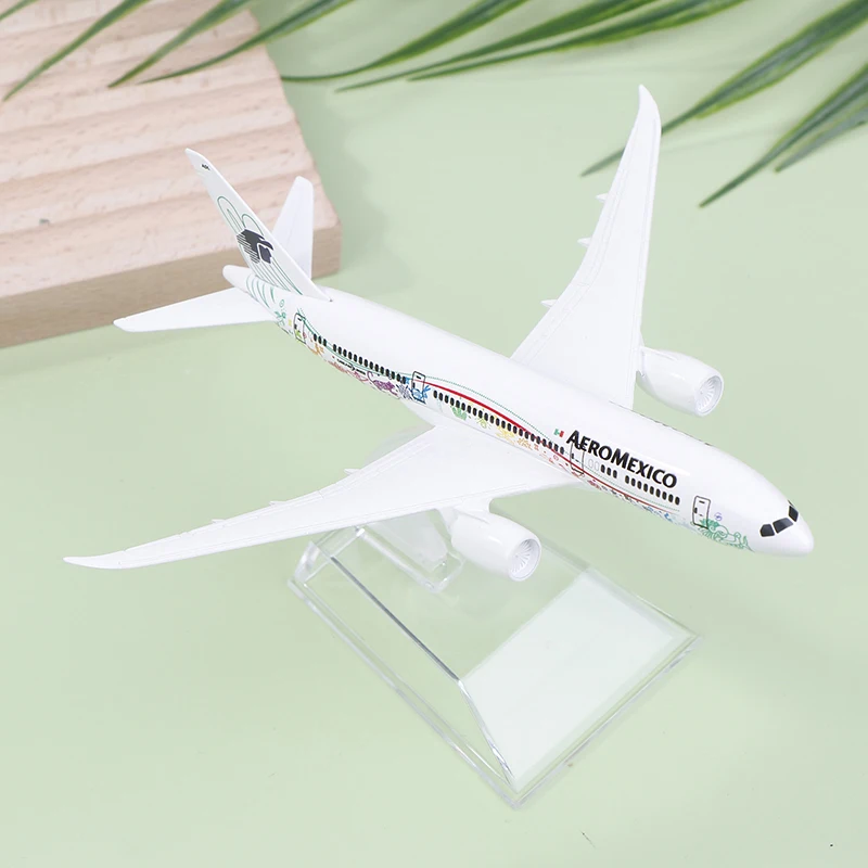 16cm 1/400 Scale Alloy Metal Mexican Air AEROMEXICO B787 Airlines Airplane Model Boeing 787 Airways Plane Model Diecast Aircraft