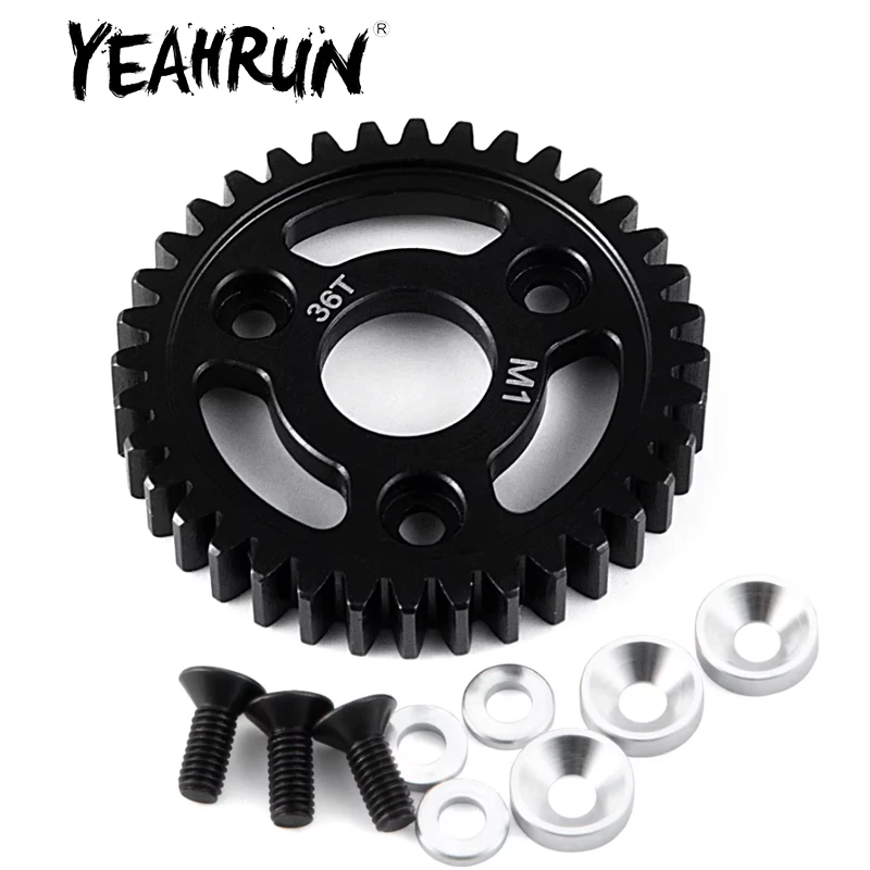 YEAHRUN 36T 38T 40T Spur Gear for 1/8 RC Crawler Car Revo 2.5 3.3 Slayer 3.3 Pro 4X4 Upgrade Parts