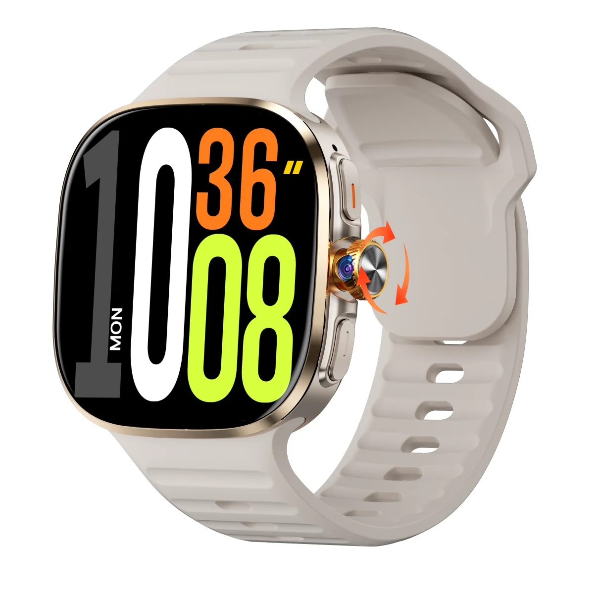 Originele M99 Smartwatch 2,4 inch Amoled-scherm inzetstuk 4G / 5G Sim-kaart GPS WIFI 190 °   Roterend cameraspel Android 10.0 Smart Watch