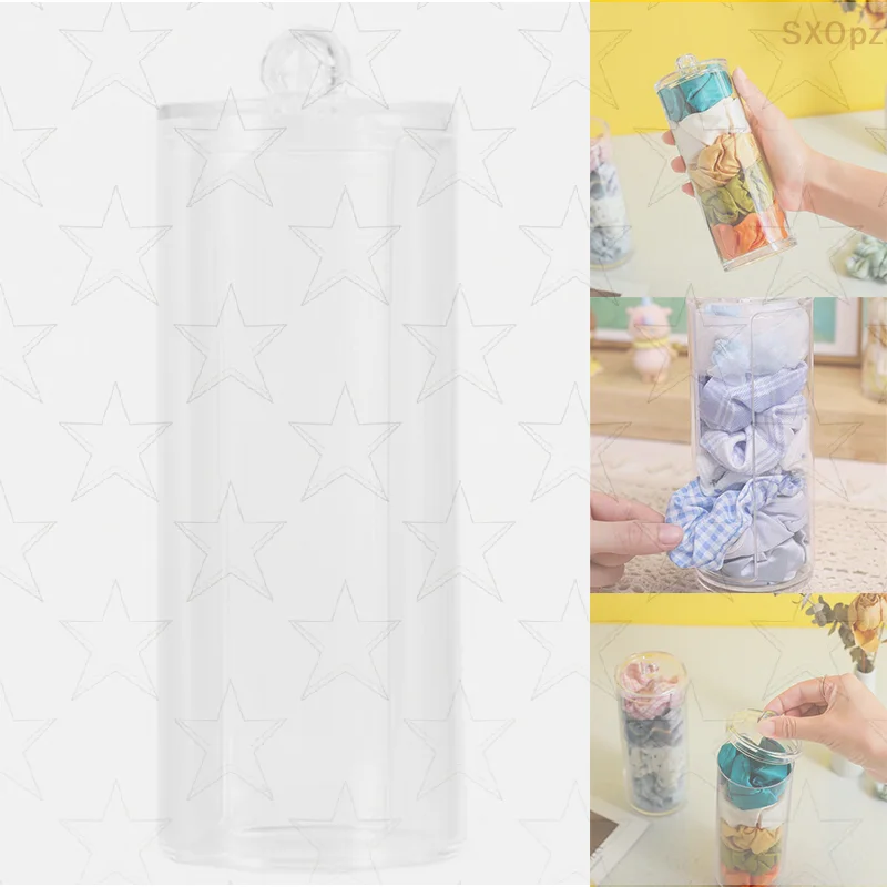 

Hair Rope Storage Box Transparent Box Cosmetic Cotton Storage Box Hair Accessories Hairpin Storage Box Sundries Storage Box