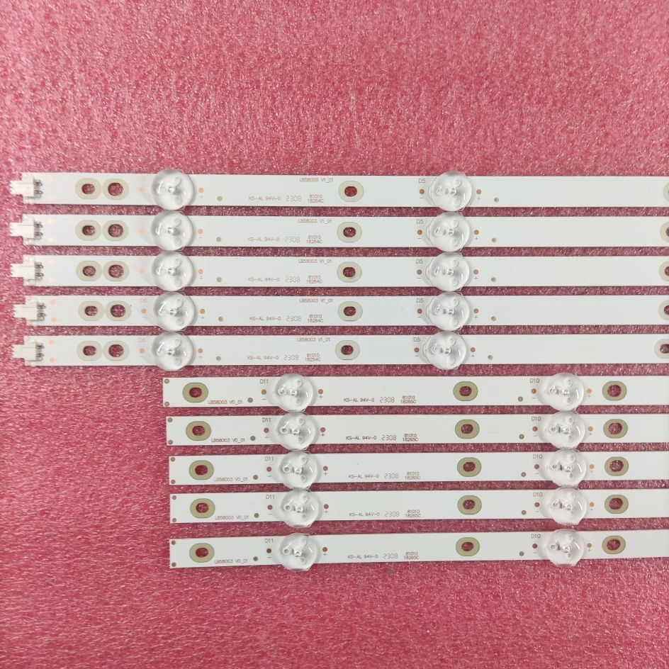 LED strip for 58PUS7555  58PUS8105 58PUS6554 58PUS7505 58PUS6504/12 58PUS7805/12 58PUS6203/12 LB58003 V0_01 V1_01 TPT580B5 U1T0