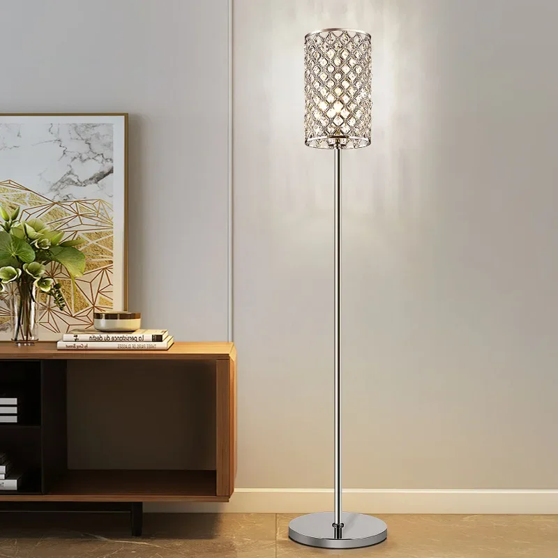 Crystal E27 Led Floor Lamps for Living Room Sofa Beside Standing Lamp Bedroom Bedside Lights Ambient Lighting Home Decor