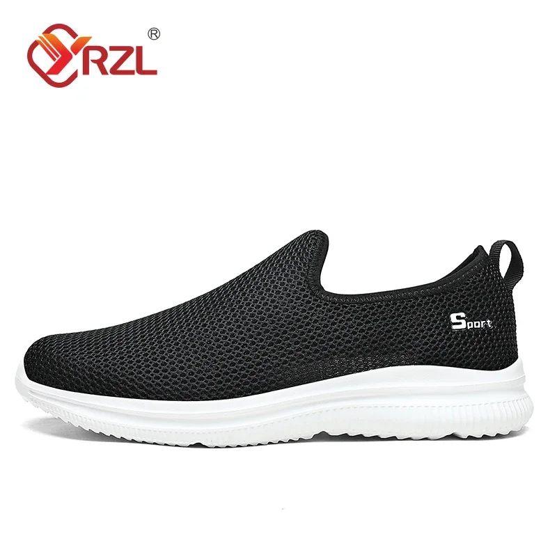 YRZL-Baskets respirantes unisexes pour hommes, chaussures décontractées, extérieur, maille coordonnante, mocassins, marche, légères, mode masculine, chaussures de tennis