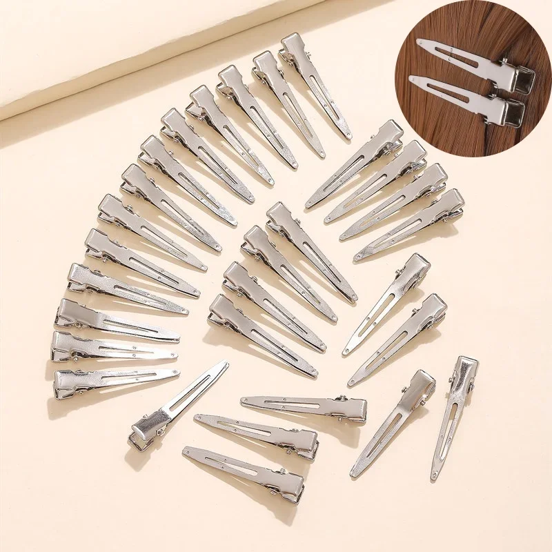20-50pc Ladies Salon Fixed Hairclip Metal Silver Seamless Hair Pin 4.5cm Stylish Hair Root Fluffy Clips DIY Hairdressing Tools