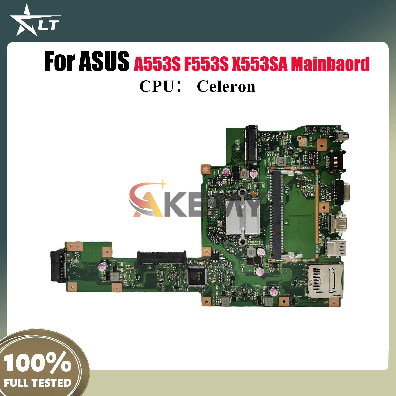

X553SA Laptop Motherboard For ASUS VivoBook X553SA F553S X553S A553S Notebook Mainboard With Celeron CPU 100% tests OK fast ship