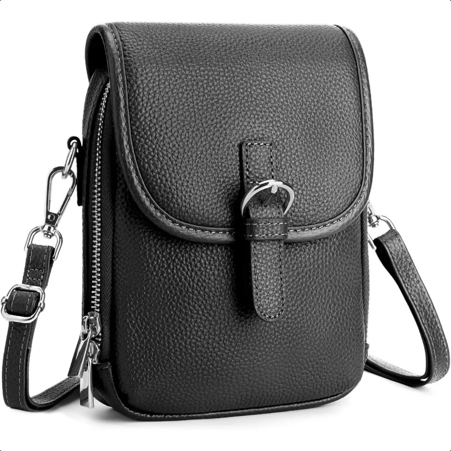 

befen Genuine Leather Small Crossbody Bags for Women Cross Body Bag Purses Cell Phone Purse for Travel with RFID Card Slots