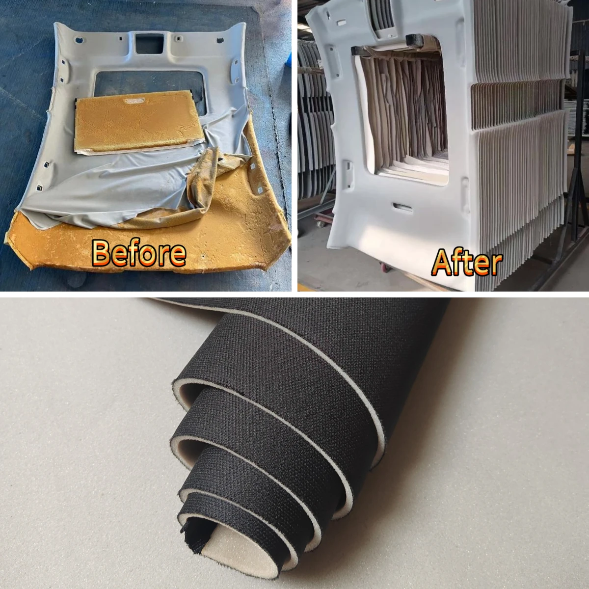 

Mesh and Suede Roof Repair Car Fabric Liner Headliner Cloth Foam Backed for Auto Trim Interior Upholstery Repair Fabrics