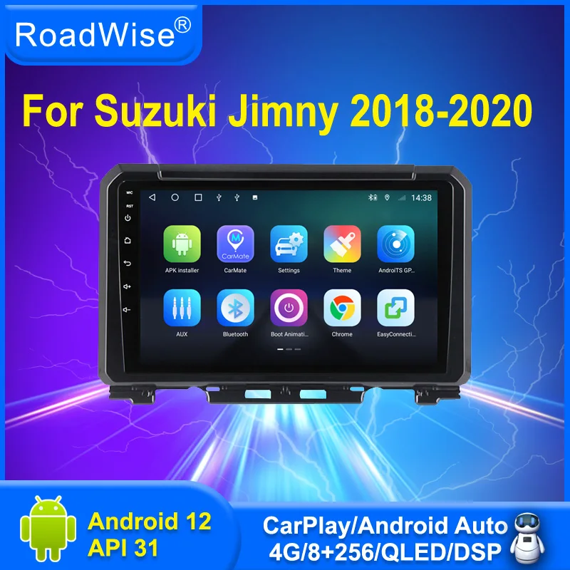 

Roadwise Android Car Radio Carplay For Suzuki Jimny JB64 2018- 2020 Multimedia 4G Wifi Navi GPS IPS 2DIN DVD Autostereo Headunit