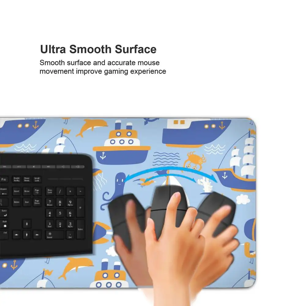 Alas Mouse Navigasi Alas Mouse Tablet Laptop xl Alas Mouse Desktop, Alas Keyboard Gaming Pelangi HD Lucu, Pemain Csgo, 90x40