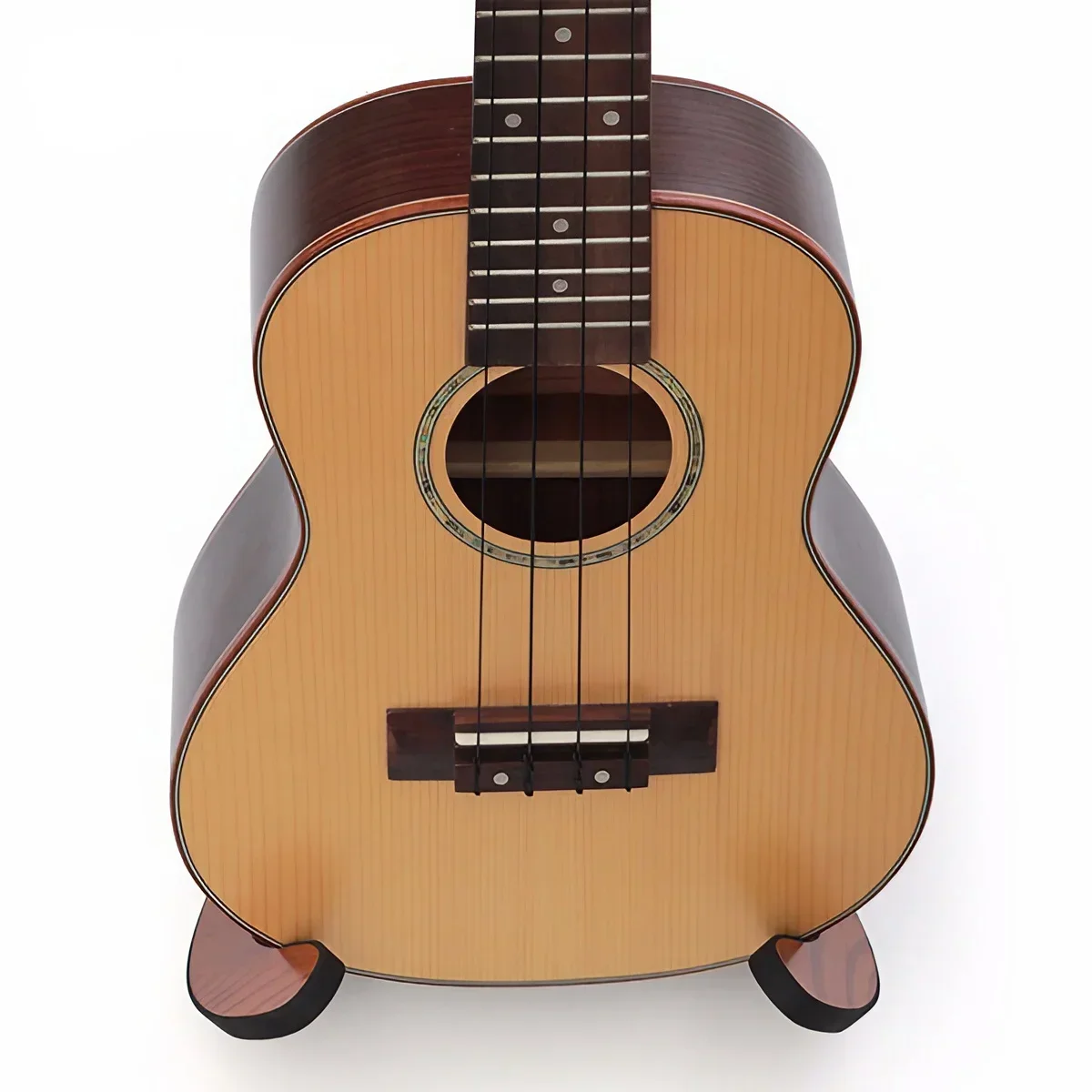 1 Paar Ukulelenständer aus Holz, verstellbarer Gitarrenhalter für Musikinstrumente, Zubehör, tragbarer Bambusständer – Detail 8