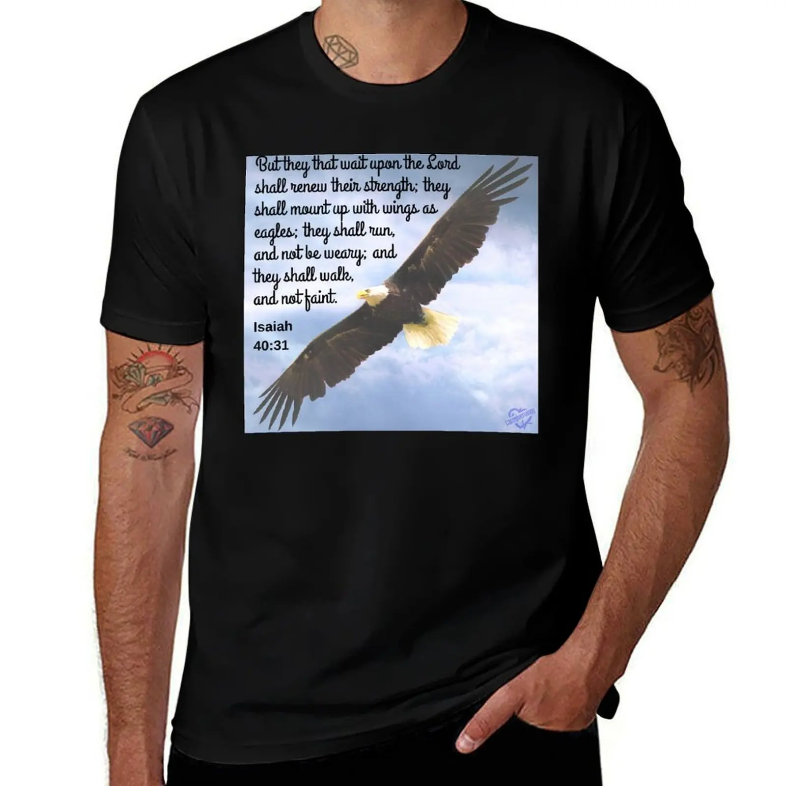 

Isaiah 40:31 T-Shirt Basic Crew Neck Short Sleeve Top