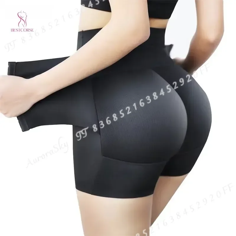 High Waist Butt Lifter Tummy Control Pants Women Hip Enhancer Panties Seamless Hip Pads Shapewear Padded Fake Buttock Shorts