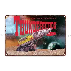 Thunderbirds The Mole targa in metallo personalizzata Retro Wall Decor Home Wall murale Tin Sign Poster