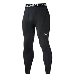 Tight Running Pants Printed Male Gym Sportswear Muscle Training Fitness leggings Jogging Elastic Compression Tights Trousers