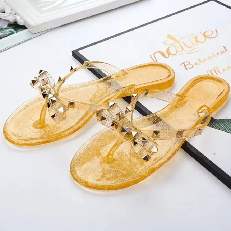 2023 Summer Flip Flops Women Slide Sandals Crystal Bling Beach Slippers Casual Shoes For Women Light Wedges Platform Slippers