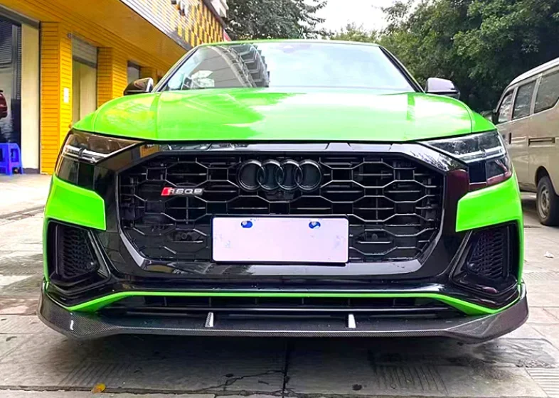 Fits For Audi Q8 SQ8 2019 2020 2021 2022 High Quality Carbon Fiber Bumper Front Lip Rear Diffuser Spoiler Side Skirt Body Kit