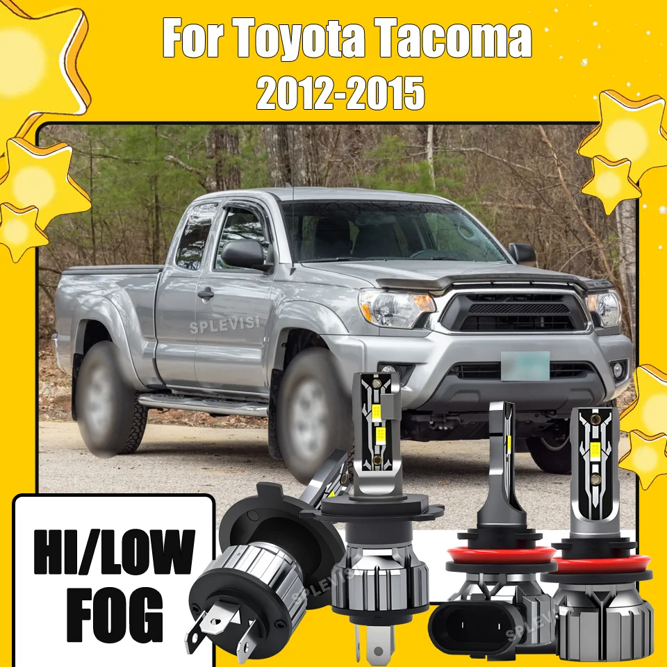 

Long-lasting LED Headlight H4/9003 High Low Beam H11 Foglamp 15000LM Upgrade Kit For Toyota Tacoma 2012 2013 2014 2015