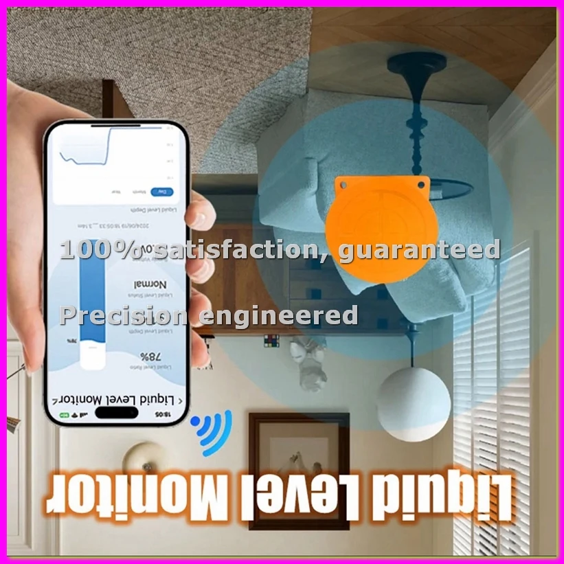 

ME201WC Tuya Ultrasonic Water Pump Automatic Controller Smart Alarm Indicator Measure Remote Tank Monitor EU Plug-BCBW