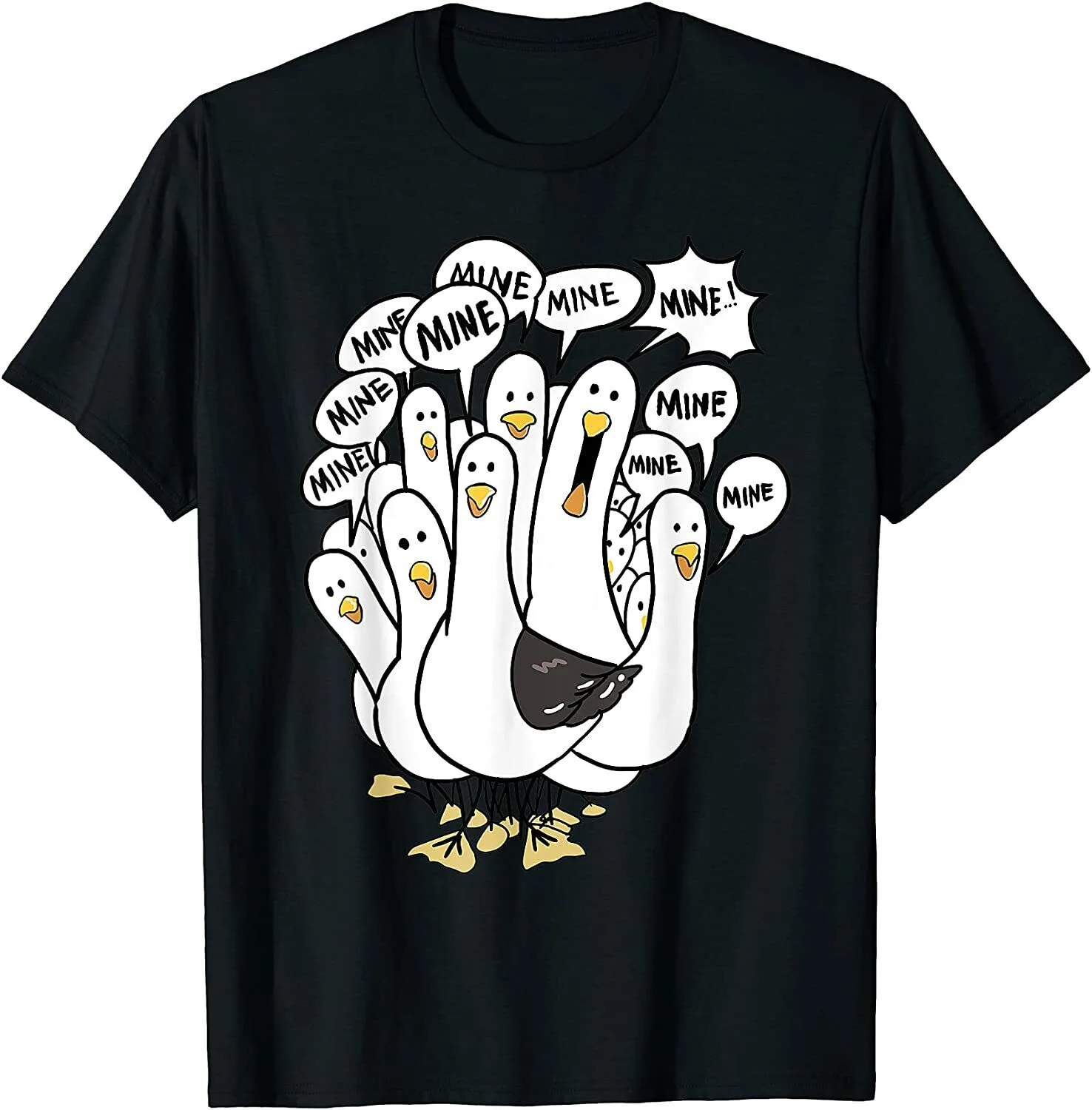 Mine Mine Mine Seagull Funny Bird Lover Beach Chicken Gifts T-Shirt