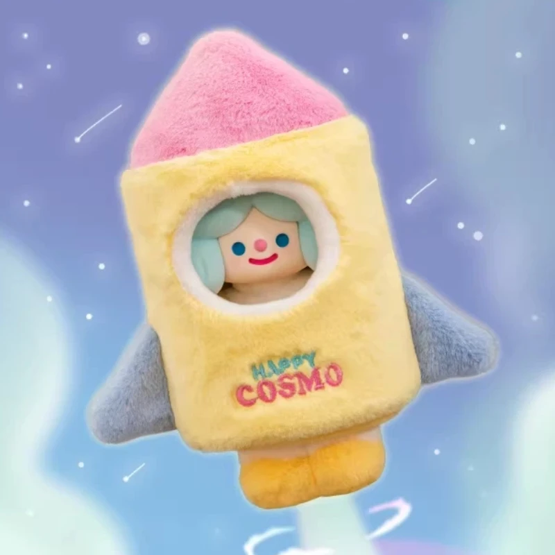 

Genuine Rico Happy Cosmo Serie Vinyl Plush Pendant Hanging Card 14cm Tall 20cm Rocket Case Toy Gift For Kid Peluche Juguete Doll