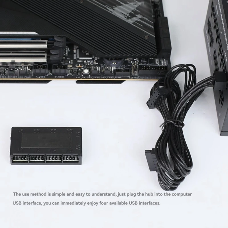 USB2.0 9Pin Header Extension Hub Splitter Adapter Converter Motherboard USB 2.0 Adapter 9Pin Internal USB Hub image 6
