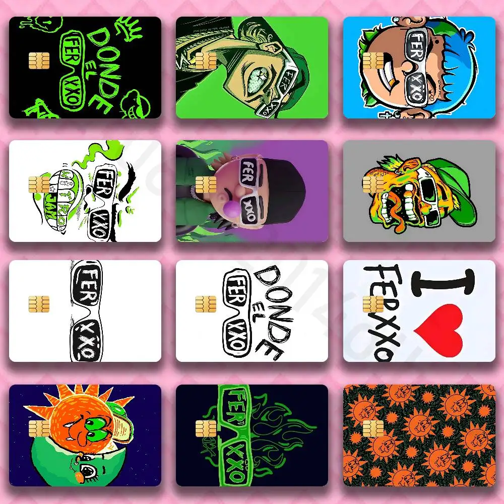 F-Feid FERXXO Sticker Film Tape Skin for Credit Card Debit Card Cartoon Waterproof Stickers Small Chip