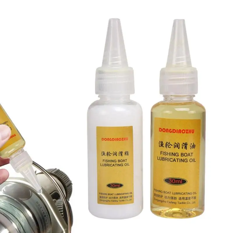 Fishing Reel Lubricant Reel Care Grease 2 Pcs Oil And Lube Angler Pack Cleaner Fishing Accessories Butter Grease Reel Care