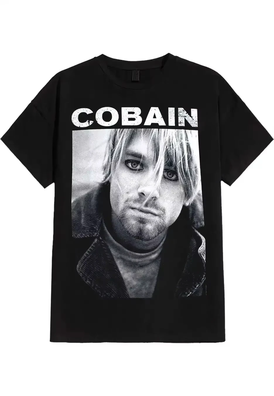 New Mens Clothes Tee Shirt T-Shirts Men Tshirt for Men Kurt Cobain Smoking Box Photo Regular Peripheral Pattern Printing
