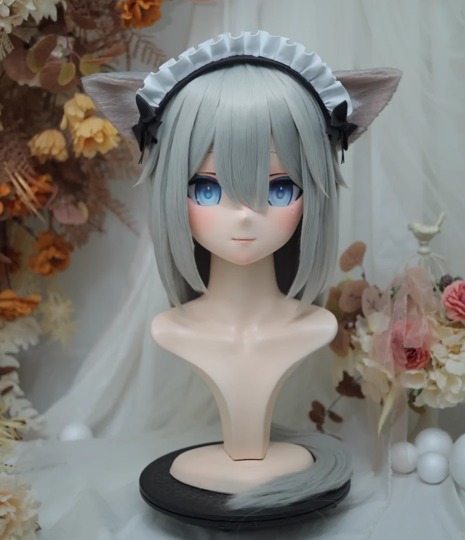 

(NFD38--43)Customize Full Head With Lock Pretty Female/Girl Japanese Animego Character Kig Cosplay Kigurumi Mask Crossdress Doll