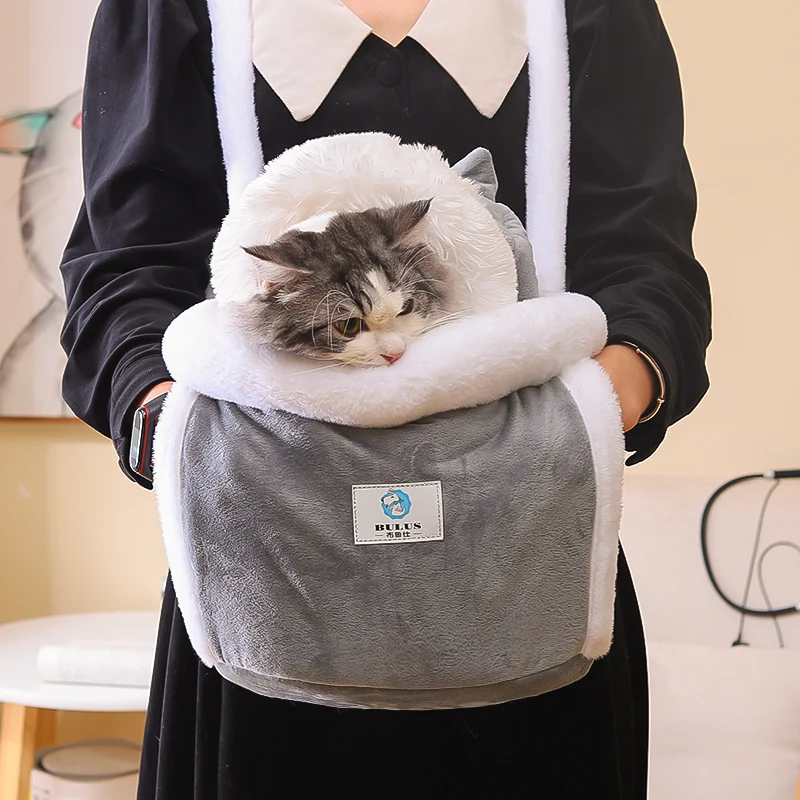Pet Backpacks Carrier for Cat Bag Portable Out Travel Large Spce Carrying Winter Warm Dog Accessories items