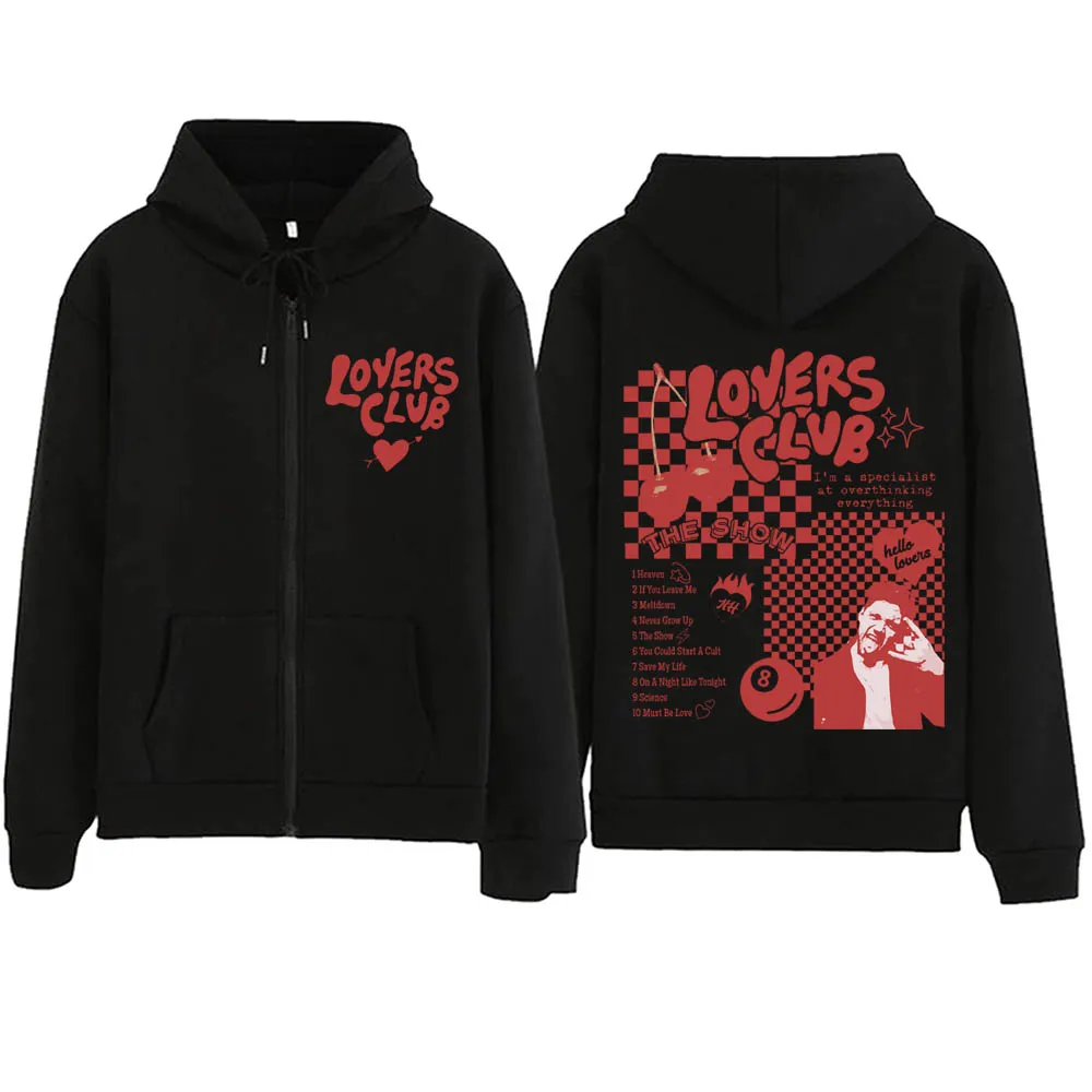 Lovers Club Niall Horan The Show Live On Tour Zipper Hoodie  Harajuku Pullover Tops Man Woman Sweatshirt Streetwear